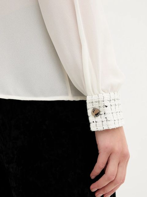 Morgan koszula damska kolor beżowy regular z kołnierzykiem klasycznym CGABY