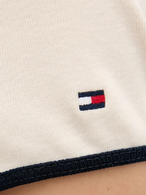 Tommy Hilfiger t-shirt bawełniany damski kolor beżowy WW0WW47881