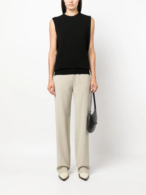 Jil Sander sleeveless cashmere top - Black