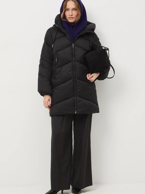 Medicine płaszcz damski kolor czarny - zdjęcie produktu nr 1