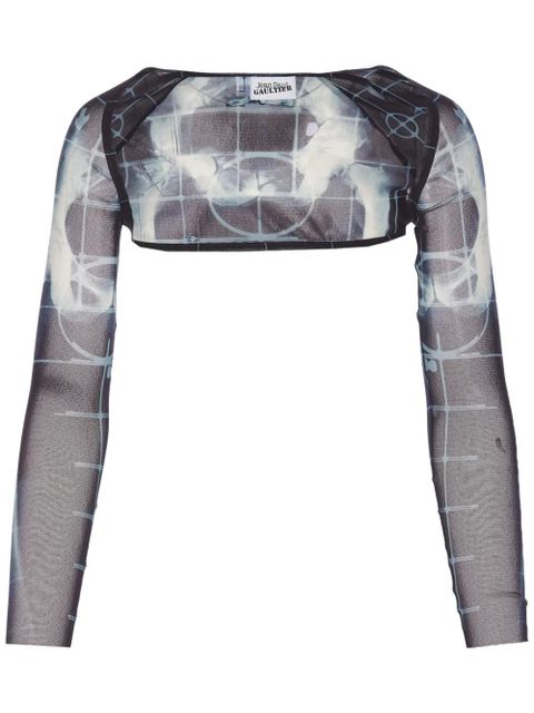 Jean Paul Gaultier cropped top - Black - zdjęcie produktu nr 1