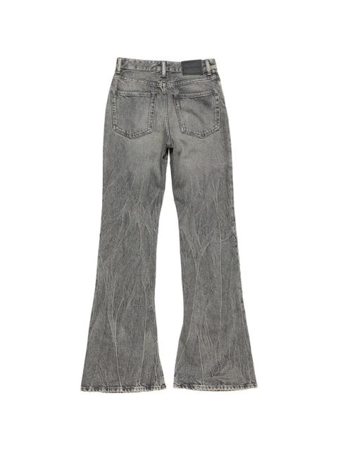 Acne Studios flared patch jeans - Black