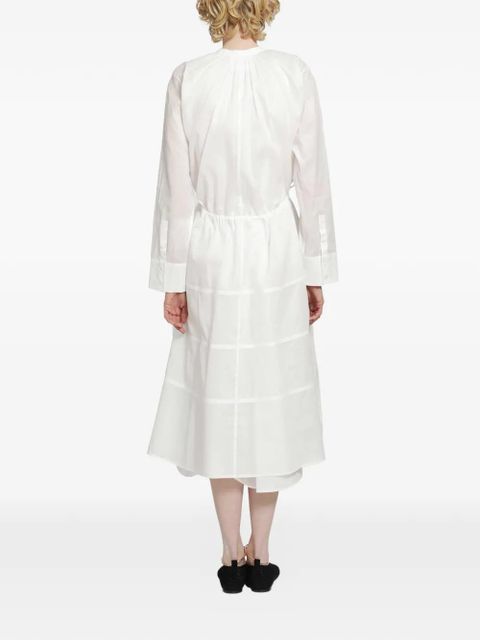 Jil Sander tiered midi dress - White - zdjęcie produktu nr 2