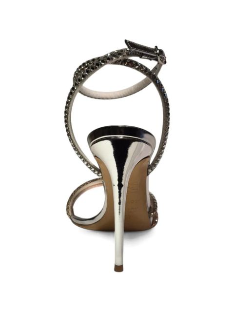 Casadei embellished heeled sandals - Silver