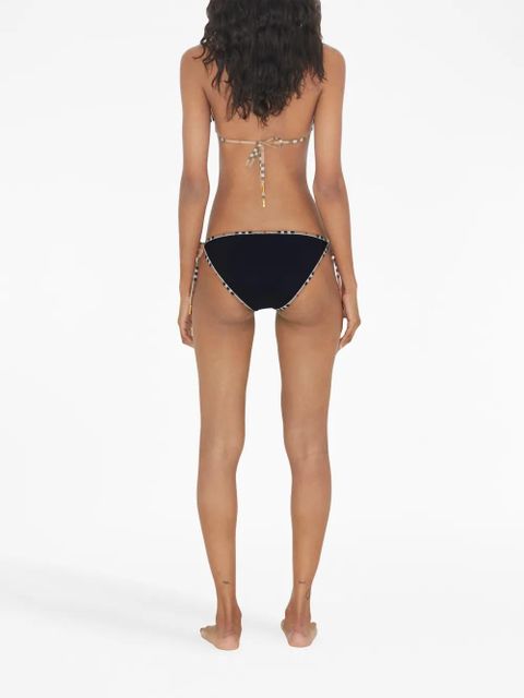 Burberry Vintage Check-trim triangle bikini - Black - zdjęcie produktu nr 1