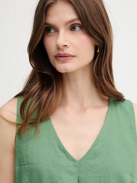 United Colors of Benetton sukienka lniana