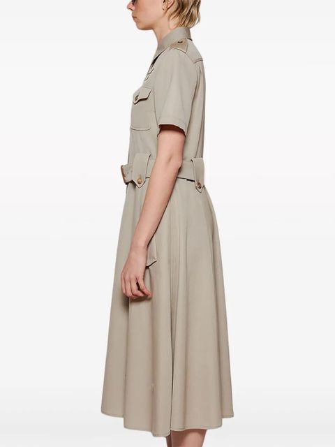 Miu Miu Abito gabardine dress - Neutrals