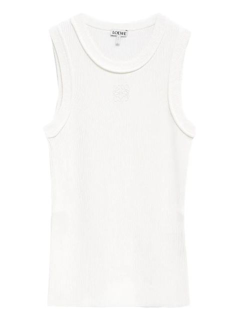 LOEWE lgo-embroidered top - White - zdjęcie produktu nr 1