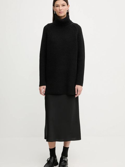 Marc O'Polo sweter damski kolor czarny ciepły z golfem 5000007659 - zdjęcie produktu nr 2