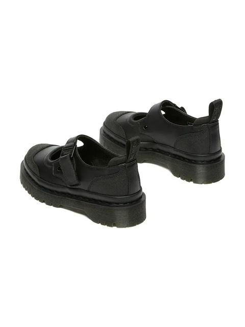 Dr. Martens półbuty skórzane Indica II Bex Tech Mary Jane damskie kolor czarny na platformie DM41015002