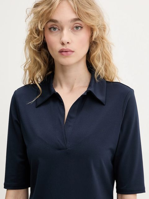 Calvin Klein polo damski kolor granatowy LV044C221G