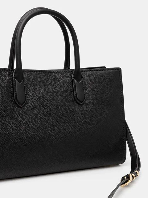 MICHAEL Michael Kors torebka skórzana kolor czarny 30F4GETS2L