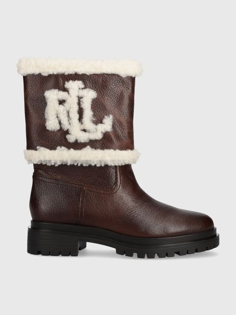 Lauren Ralph Lauren botki skórzane Carter - zdjęcie produktu nr 1