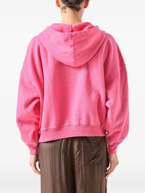 American Vintage Plizzy long-sleeve hoodie - Pink