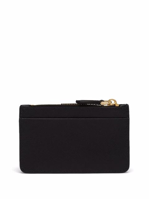 Prada logo-plaque zip-fastening purse - Black - zdjęcie produktu nr 2