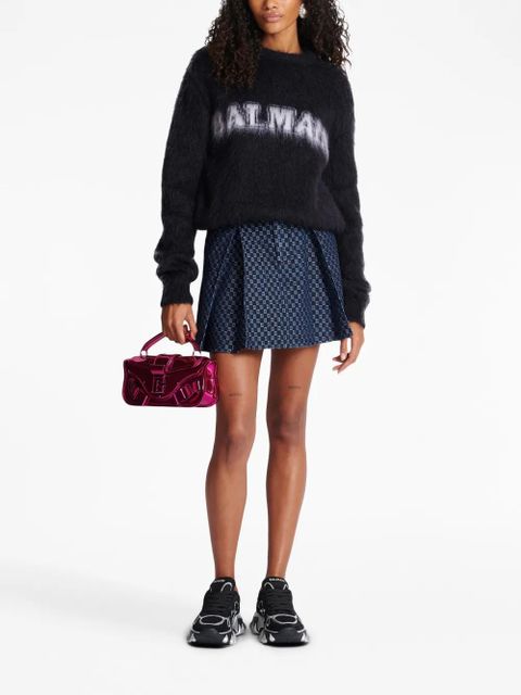 Balmain logo-jacquard jumper - Black