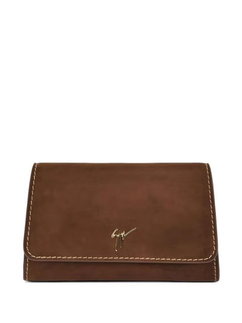 Giuseppe Zanotti mini Cleopatra chain-strap clutch bag - Brown - zdjęcie produktu nr 1