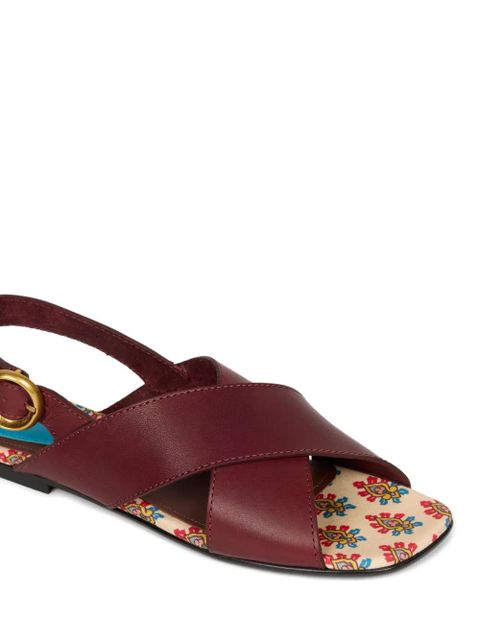 ETRO leather sandals - Red