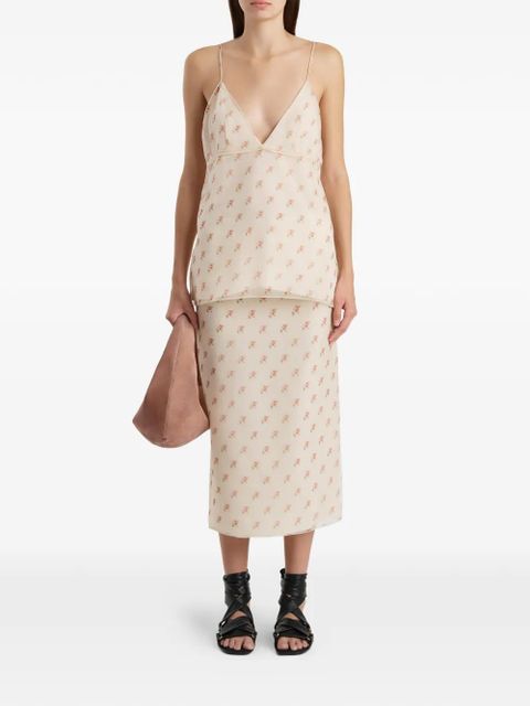 KHAITE patterned top - Pink - zdjęcie produktu nr 2