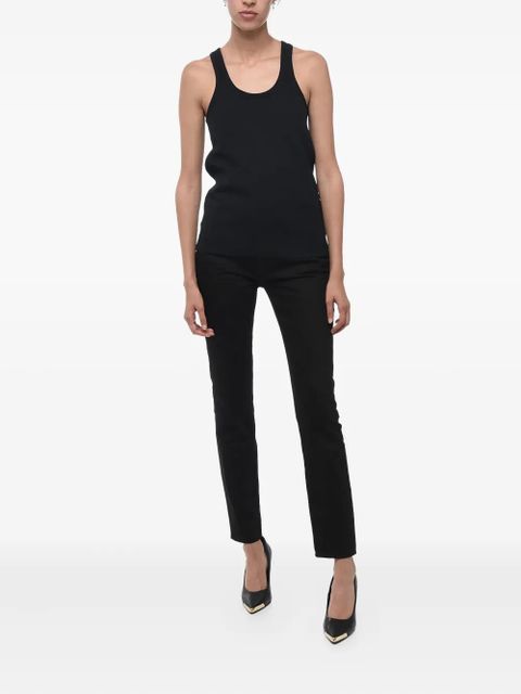 Jil Sander embossed logo knitted top - Black - zdjęcie produktu nr 2