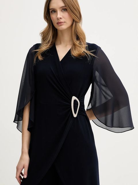 Joseph Ribkoff kombinezon kolor granatowy z dekoltem w szpic 261783