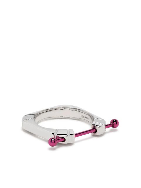 EÉRA 18kt white gold Square Hug ring - Silver - zdjęcie produktu nr 1