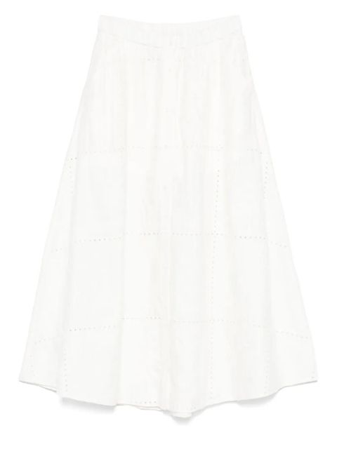 Maje embroidered midi skirt - White - zdjęcie produktu nr 1