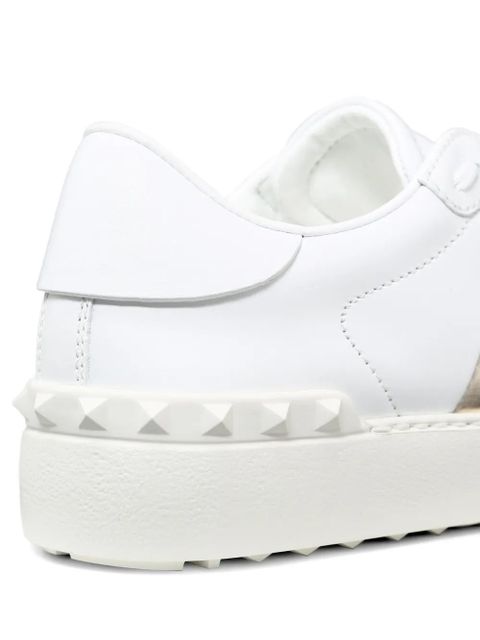 Valentino Garavani open sneakers with metallic stripe - White