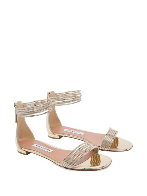 Aquazzura Sway zip sandals - Gold - zdjęcie produktu nr 2