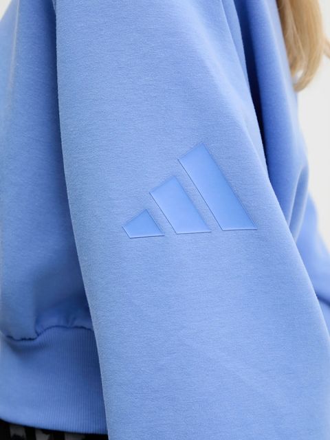 adidas bluza All SZN damska kolor niebieski gładka JV9895