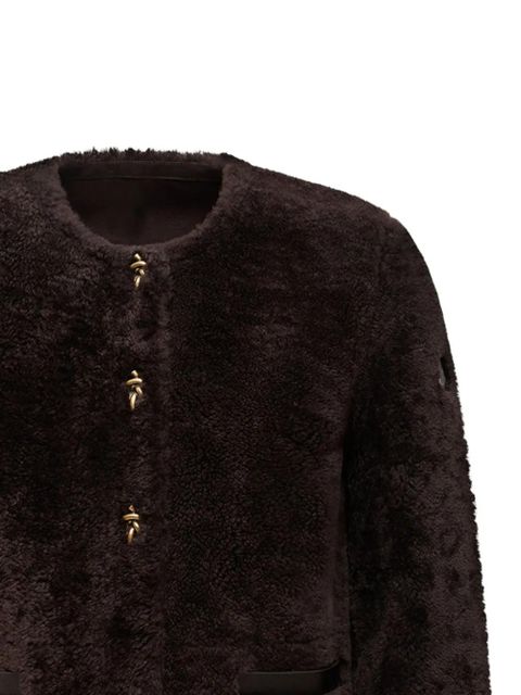 Moncler Epernon shearling jacket - Brown - zdjęcie produktu nr 2