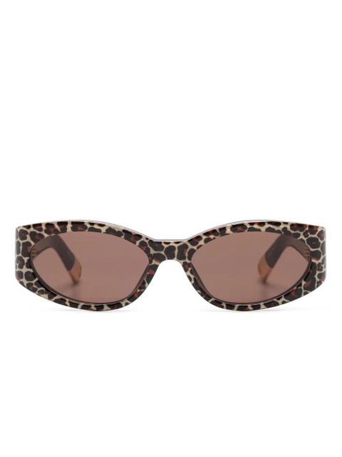 Jacquemus Les Lunettes Ovalo sunglasses - Brown - zdjęcie produktu nr 1