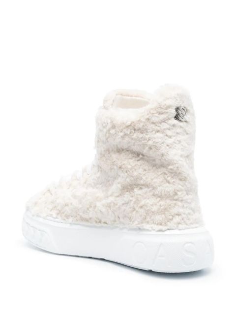 Casadei textured high-neck sneakers - White - zdjęcie produktu nr 2