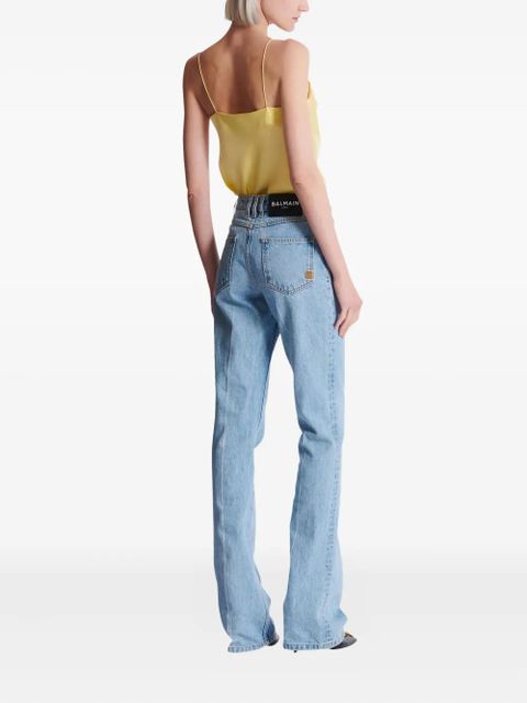 Balmain high-waisted flared jeans - Blue
