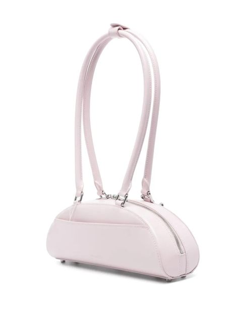 Self-Portrait Curved Charm shoulder bag - Purple