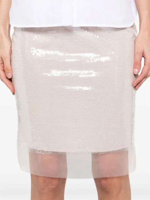 ROTATE BIRGER CHRISTENSEN sequinned mini skirt - Pink - zdjęcie produktu nr 1