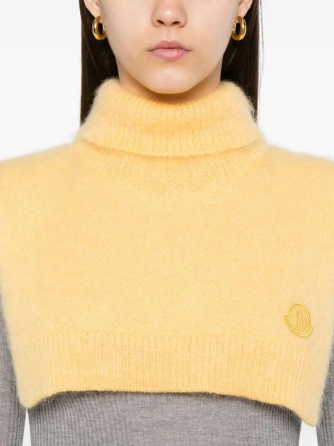 Moncler turtleneck vest - Yellow