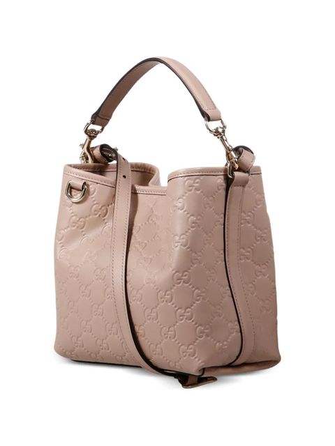 Gucci small GG Emblem tote bag - Neutrals