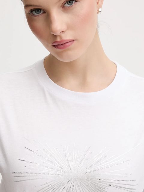 Joop! t-shirt bawełniany damski kolor biały 30100884 - zdjęcie produktu nr 2