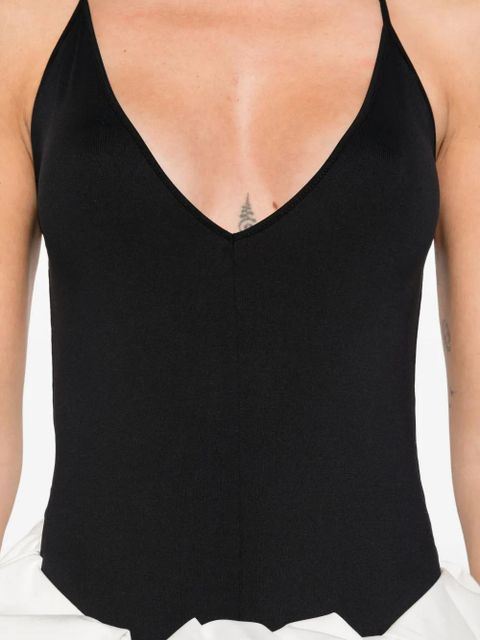 WARDROBE.NYC v-neck bodysuit - Black