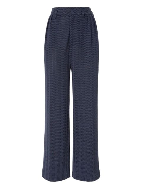 Missoni zigzag-pattern pleated trousers - Blue - zdjęcie produktu nr 1