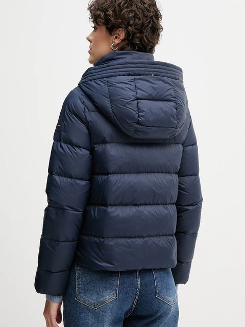 Tommy Hilfiger kurtka puchowa kolor granatowy zimowa WW0WW43581