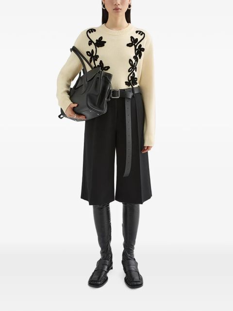 Jil Sander embroidered wool sweater - Neutrals - zdjęcie produktu nr 2