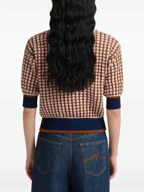 Marni jacquard tweed sweatshirt - Pink