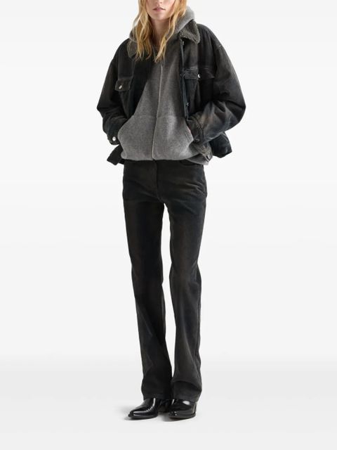 Prada washed corduroy pants - Black