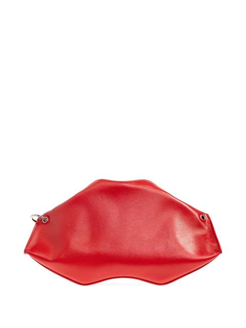Alexander McQueen Manta zip-top clutch bag - Red