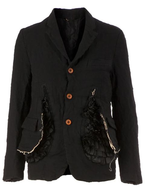 Comme Des Garçons ruffle detailed jacket - Black - zdjęcie produktu nr 1