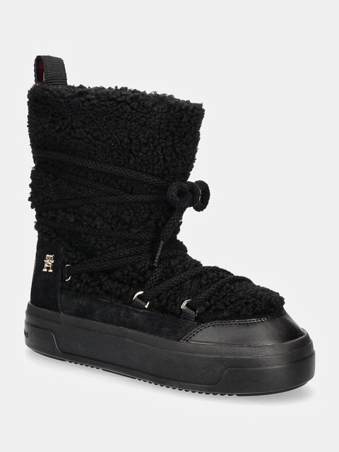 Tommy Hilfiger śniegowce LACE-UP FAUX SHEARLING SNOWBOOT - zdjęcie produktu nr 1