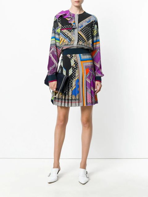 ETRO printed pleated dress - Black
