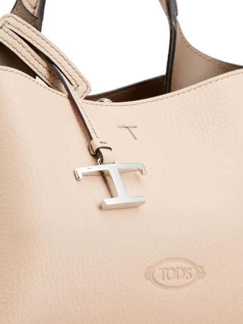 Tod's Micro leather crossbody bag - Neutrals